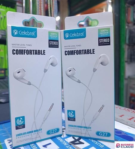 Celebrat G27 Wired Earphones 3.5mm In-Ear Headphones with In-Line Microphone Ergonomic Sports Design Lossless Audio Deep Bass 1.2M Cable Comfortable Fit Earbuds for Music Calls and Daily Use in Line-microphone-ergonomic-sports-design