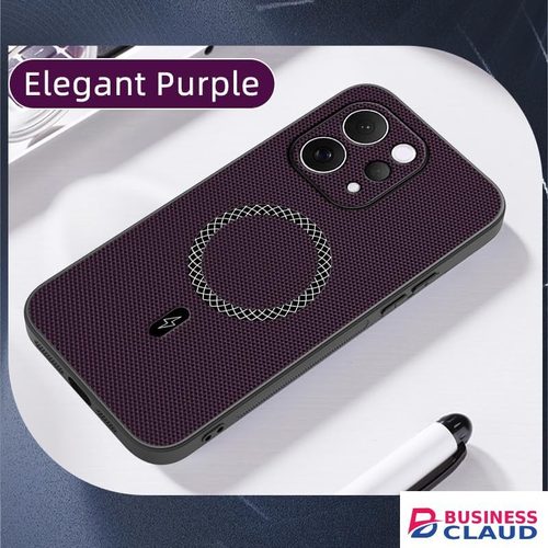 Luxury Luxury 3D Texture Phone Case for Vivo V70 5G [Built-in Magnetic Ring] Wireless Charging Cover in Magnetic-ring-wireless-charging-cover
