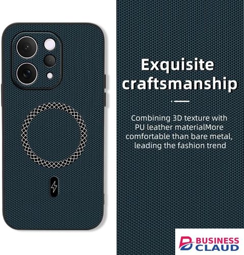 Luxury Luxury 3D Texture Phone Case for Vivo V70 5G [Built-in Magnetic Ring] Wireless Charging Cover in Magnetic-ring-wireless-charging-cover