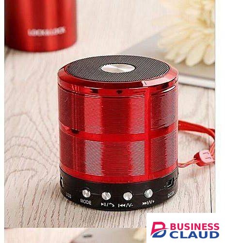 Portable Mini WS-887 Portable Wireless Bluetooth Speaker with Clear Sound, Rechargeable Battery, Compact Design and Hands-Free Calling Design in Cable