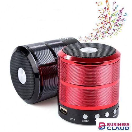 Portable Mini WS-887 Portable Wireless Bluetooth Speaker with Clear Sound, Rechargeable Battery, Compact Design and Hands-Free Calling Design in Cable