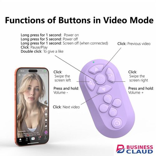 10 Buttons Wireless Phone Selfie Photo Shutter For Video Page Turner Rechargeable Bluetooths-compatible Remote Controller 2026