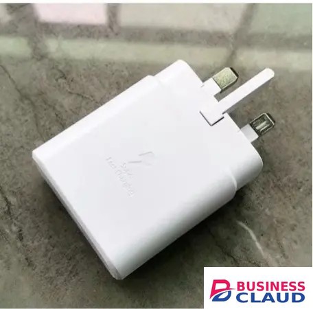 Original ORIGINAL Samsung 45W,25W,65W PD Fast Charger USB-C Adapter with Type-C Cable Super Fast Charging for Samsung Galaxy S Series, Note, Android Phones, Super Fast Charger White/Black in Cable