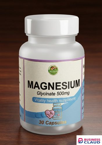 Magnesium Glycinate 500 MG per Serving Chelated for High Absorption, The All-Rounder: "Experience Deeper Sleep, Reduced Stress, and Enhanced Muscle Recovery .