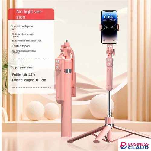 Durable 1.7m Selfie Stick Tripod Extendable Wireless Bluetooth Remote Portable Smartphone Tripod Stand Mount For iOS Android Phone Design in Cable-blue