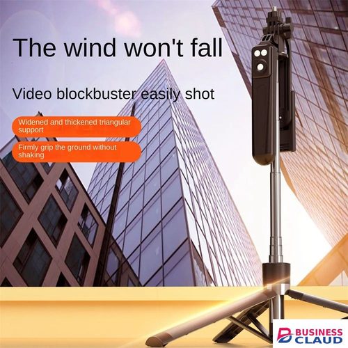 Durable 1.7m Selfie Stick Tripod Extendable Wireless Bluetooth Remote Portable Smartphone Tripod Stand Mount For iOS Android Phone Design in Cable-blue