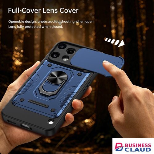 Luxury Luxury Slide Camera Lens Case Protective Cover for Nothing Phone (3a) Lite Magnetic Kickstand Phone Case in 4-cable