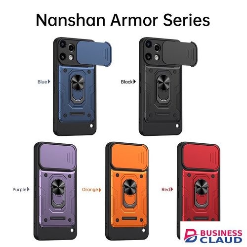 Luxury Luxury Slide Camera Lens Case Protective Cover for Nothing Phone (3a) Lite Magnetic Kickstand Phone Case in 4-cable
