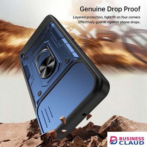 Luxury Luxury Slide Camera Lens Case Protective Cover for Nothing Phone (3a) Lite Magnetic Kickstand Phone Case in 4-cable