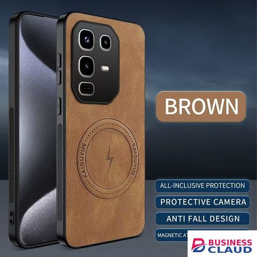 Luxury Luxury Business Phone Case for Infinix Note 50X 5G, Magnetic Leather All-inclusive Back Cover in Cable