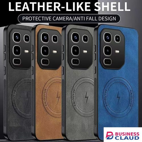Luxury Luxury Business Phone Case for Infinix Note 50X 5G, Magnetic Leather All-inclusive Back Cover in Cable