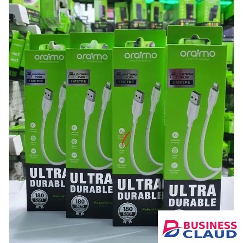 Oraimo RobustLine OCD-114L Lightning Cable, 1M Fast Charging & Data Sync Cable for iPhone, iPad, Durable Braided USB-A to Lightning Cable Durable in Cables-led-light-flashlight