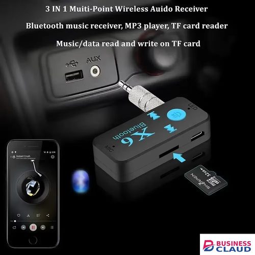 2026 X6 Universal Bluetooth Receiver V4.1 Support TF Card Handfree Call Music Player Phone Car AUX In/Output MP3 Music Player 2026 in Cables-led-light-flashlight