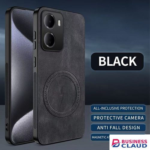 Luxury Business Phone Case for Xiaomi Redmi 15A, Magnetic Leather All-inclusive Back Cover