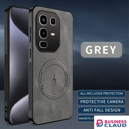 Luxury Luxury Business Phone Case for Infinix Note 50 Pro+/Plus 5G, Magnetic Leather All-inclusive Back Cover in Out-triple-output-led-torch