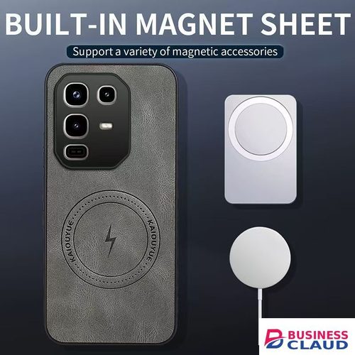 Luxury Luxury Business Phone Case for Infinix Note 50 Pro+/Plus 5G, Magnetic Leather All-inclusive Back Cover in Out-triple-output-led-torch