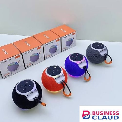 Portable XERTMT JK-1267 LED Wireless Portable Bluetooth Speaker with RGB Lights, Powerful Sound, Rechargeable Battery and Compact Design in Cable