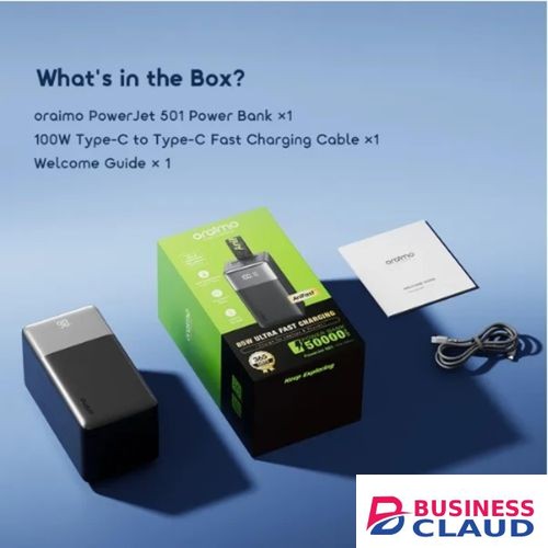 Oraimo PowerJet 501 OPB-750SQ 50000mAh 85W Fast Charging Power Bank Laptop Charger PD 3.0 PPS QC3.0 LED Display 4 Device Charging USB-C USB-A Original in Cable