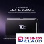 Oraimo Toast 22.5 Byte OPB-7100Q 10000mAh 22.5W Fast Charging Power Bank PD QC3.0 USB-C Input Output Triple Output LED Display Portable Charger Kenya in Cable