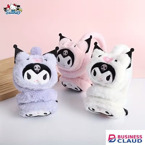 WBK872 Plush Wireless Bluetooth Headphones for girls and Teens, Cute Cartoon Character Soft Plush Headset, Bluetooth 5.3 Stereo Sound, HD Voice, Large Battery, Adjustable Over-Ear Wireless Headphones.
