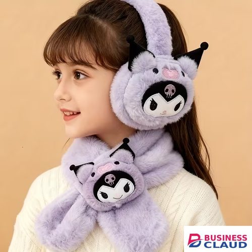 WBK872 Plush Wireless Bluetooth Headphones for girls and Teens, Cute Cartoon Character Soft Plush Headset, Bluetooth 5.3 Stereo Sound, HD Voice, Large Battery, Adjustable Over-Ear Wireless Headphones. in Cable