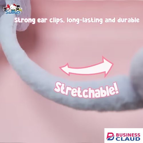 WBK872 Plush Wireless Bluetooth Headphones for girls and Teens, Cute Cartoon Character Soft Plush Headset, Bluetooth 5.3 Stereo Sound, HD Voice, Large Battery, Adjustable Over-Ear Wireless Headphones. in Cable