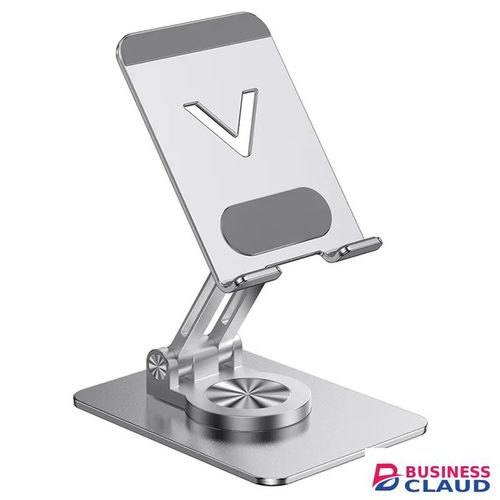 Portable Portable Foldable Desktop Phone Stand Aluminum Alloy Rotating Tablet Holder - Silver in Out-triple-output-led-torch