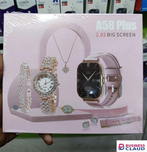 LIMITED TIME OFFER!! A58 PLUS SMARTWATCH, IP68 WATER RESISTANCE, UPTO 3DAY OF ACTIVE, HEALTH MONITORING, BLUETOOTH CALL & RECEIVE, REMOTE CONTROL, FITNESS TRACKER Limited time offer in Cable