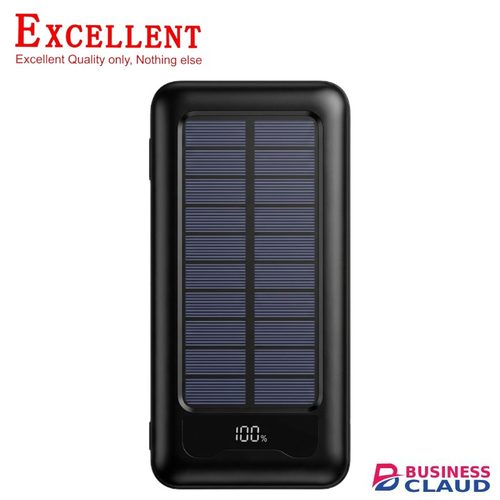 Solar Power Bank 12000mAh Built-In 4 Cables Excellent P60 Max | Fast Charging Portable Battery Pack With Dual LED Flashlights | Type-C & Lightning | High Capacity Mobile Phone Powerbank For Kenya in 4-cables-excellent-p60-max-fast-charging-portable-battery-pack-wi