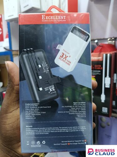 LIMITED TIME OFFER!! EXCELLENT 20,000MAH POWER BANK, 3X LINK, TYPE-C, MICRO, USB, LIGHTNING, FAST CHARGER COMPATIBLE TO PHONES AND TABLETS Limited time offer in Cables-led-light-flashlight