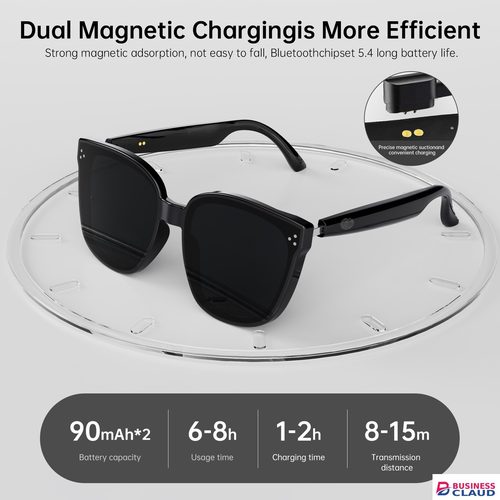 AI Smart Glasses Real Time Translation 110+ Languages,Bluetooth 5.4 Bone Conduction Open Ear Headphones,UV400 Polarized Sunglasses with Voice Assistant,Wireless Audio Smart Eyewear for Travel Business in Cables-led-light-flashlight
