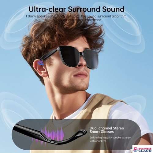 AI Smart Glasses Real Time Translation 110+ Languages,Bluetooth 5.4 Bone Conduction Open Ear Headphones,UV400 Polarized Sunglasses with Voice Assistant,Wireless Audio Smart Eyewear for Travel Business in Cables-led-light-flashlight