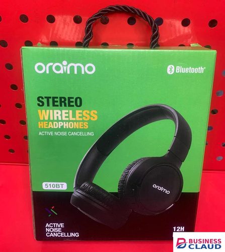 Generic Oraimo 510BT Generic Wireless Headphones | Deep Bass | Bluetooth | 6H Playtime | Long Standby | Control Buttons | Comfortable Over-Ear Design in Cables-led-light-flashlight