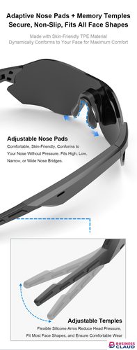New 2026 new lightweight automatic color changing AI glasses with intelligent real-time simultaneous translation glasses and headphones in one 2026 in Cables-led-light-flashlight