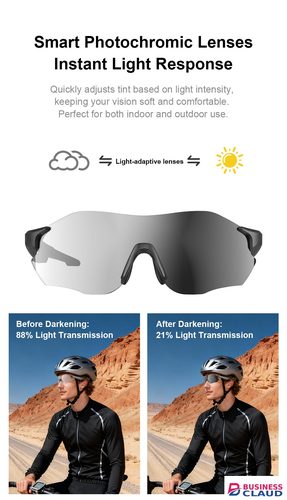2026 new lightweight automatic color changing AI glasses with intelligent real-time simultaneous translation glasses and headphones in one