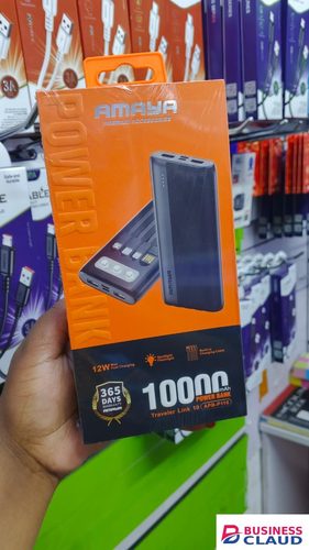 New arrivals!! Amaya 10000MAH power bank, 12W max fast charging with four charging cables. New Arrivals in Cables-led-light-flashlight