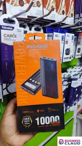 New arrivals!! Amaya 10000MAH power bank, 12W max fast charging with four charging cables. New Arrivals in Cables-led-light-flashlight