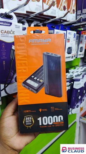 New arrivals!! Amaya 10000MAH power bank, 12W max fast charging with four charging cables. New Arrivals in Cables-led-light-flashlight