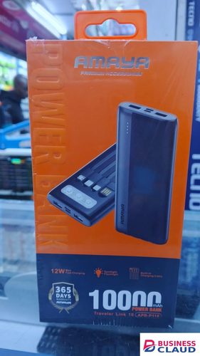 New arrivals!! Amaya 10000MAH power bank, 12W max fast charging with four charging cables.
