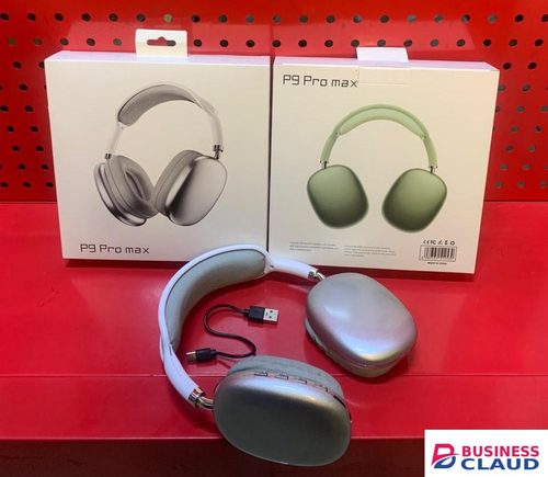 P9 Pro Max Wireless Bluetooth Headphones | Noise Canceling | HiFi Stereo | 10H Playtime | TF Card & FM Support | Built-In Microphone | Foldable Design in Cables-led-light-flashlight