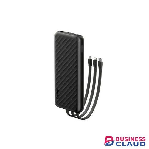 Portable Power Bank 10000mAh Oraimo Slice Link OPB-P5101 12W Fast Charging with Built-in Lightning, Type-C & Micro USB Cables in Charging-cabl