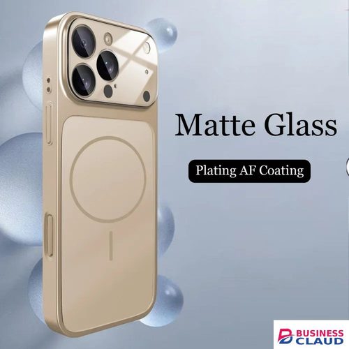 Original Original Glass Nano Matte Case For iPhone 17 Air 16 15 14 13 17 Pro Max 17Pro Magnetic For Magsafe Wireless Charging Armor Funda in Cable-black