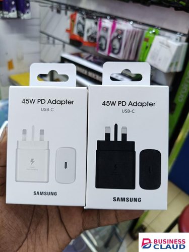 LIMITED TIME OFFER!! SAMSUNG 45W TYPE-C PORT TRAVEL ADAPTER, SAFE FAST CHARGE, COMPATIBLE TO ALL SAMSUNG MODELS; PHONES, TABLETS AND ACCESSORIES, 45W FAST CHARGE Limited time offer in 4-cable