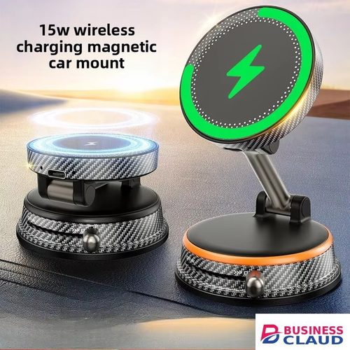 New Multifunctional Rotary Vacuum Adsorption Bracket Car Navigation Vacuum Magnetic Wireless Charging