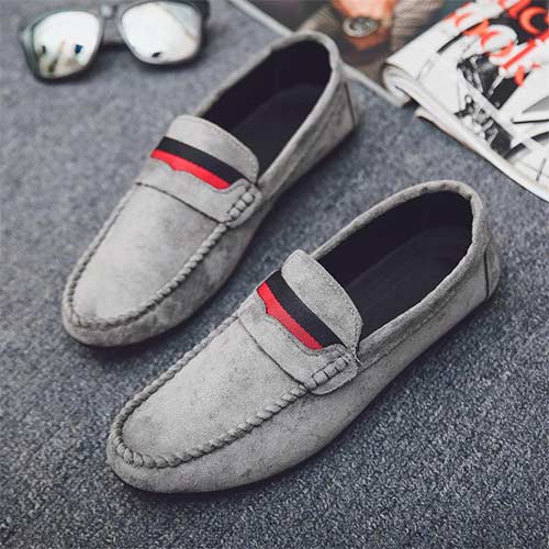 Grey Unisex loafers