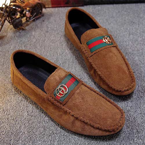 Unisex gucci loafers  Brown