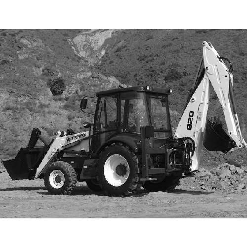 Terex 820 backhoe loader