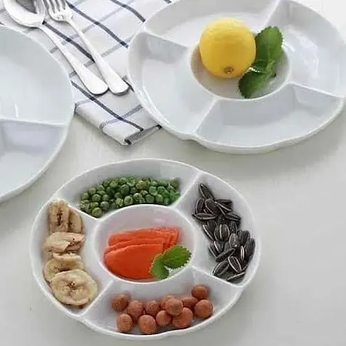 Partitioned non-break melamine plates