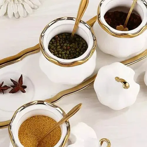 Ceramic coffee sugar tea canister