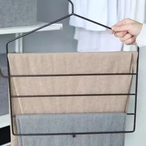 5 Layers wide non slip iron hangers